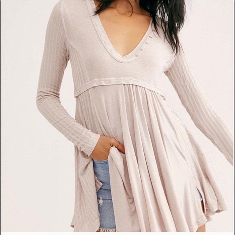 NWT Free People birdie henley, XS